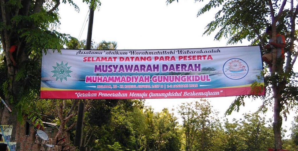 Slogan Musyda Muhammadiyah Gunungkidul 2015