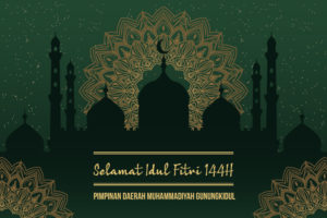 PDM Gunungkidul mengucapkan Selamat Idul Fitri 1441 H