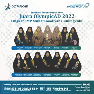 DAARUL KHOIR JUARA UMUM OLYMPICAD TINGKAT KAB GUNUNGKIDUL