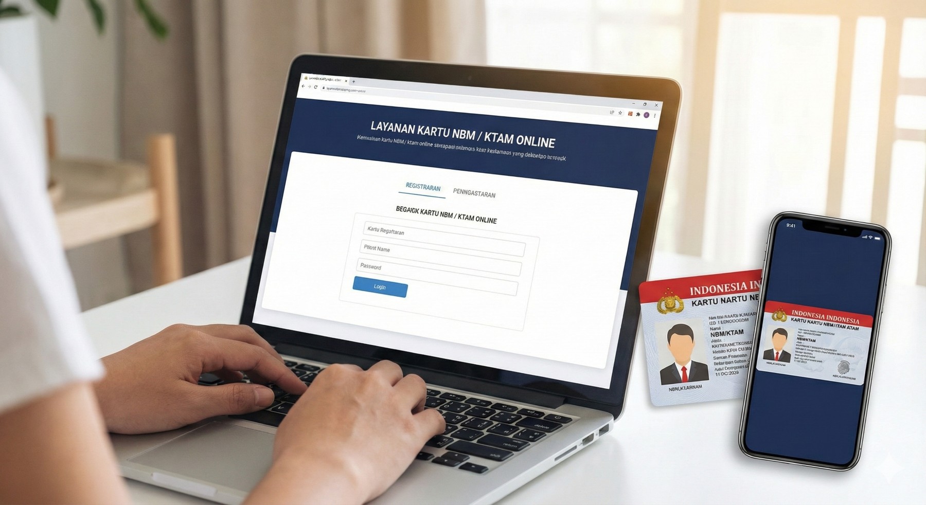 Membuat Kartu NBM KTAM via Online dan Pembaruan kartu