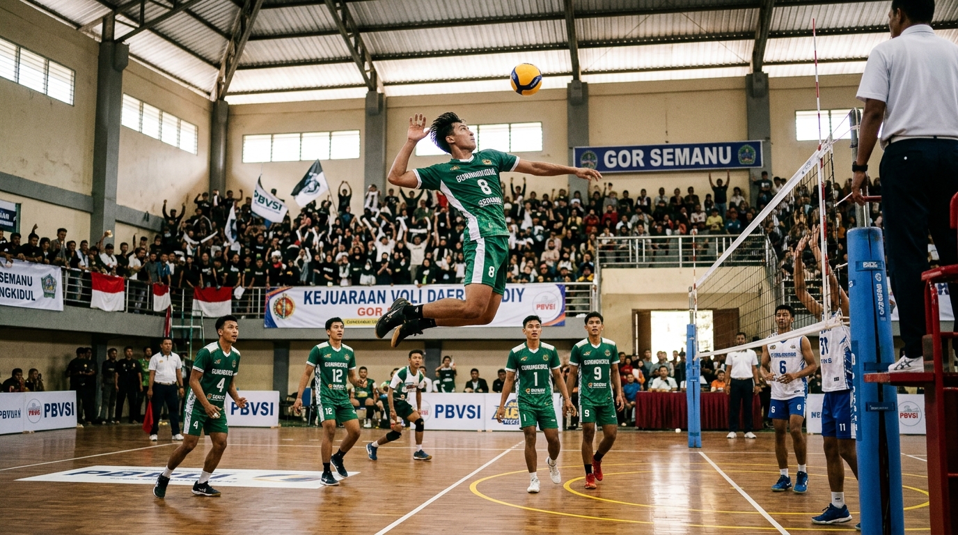 Atmosfer Semangat Pertandingan Olahraga Muhammadiyah di Semanu Gunungkidul