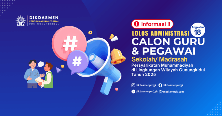 Pengumuman peserta lolos administrasi ( Angkatan 18 )