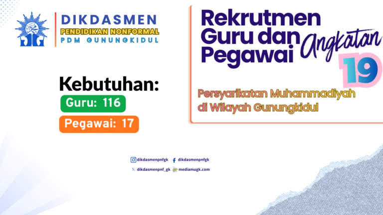 Rekrutmen Guru dan Pegawai Angkatan 19